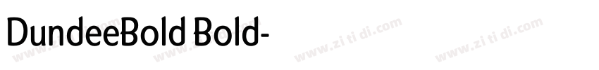 DundeeBold Bold字体转换